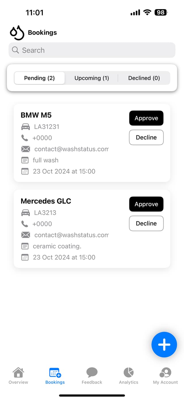 Appointment Scheduling interface